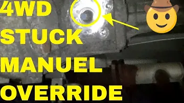 How To Override Stuck 4WD On A GMC Vehicle, Transfer Case Control Module Remove and Replace