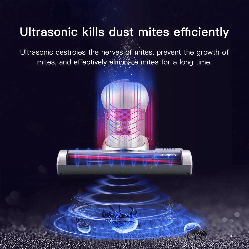 Пылесос для удаления клещей с УФ лампой Jimmy Anti-mite Vacuum Cleaner WB55 Champagne+Purple