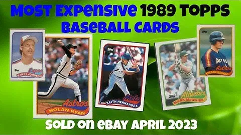 1989 Topps Most Expensive eBay Sales Baseball Cards - April 2023