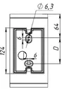 JIMMY LED 2х12W D30 840 BL 1874000420